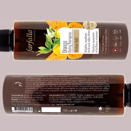 Orange, Haarspray hair styling Farfalla